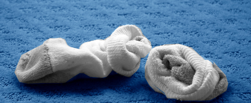 socks on the floor
